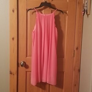 Coral Swing Dress